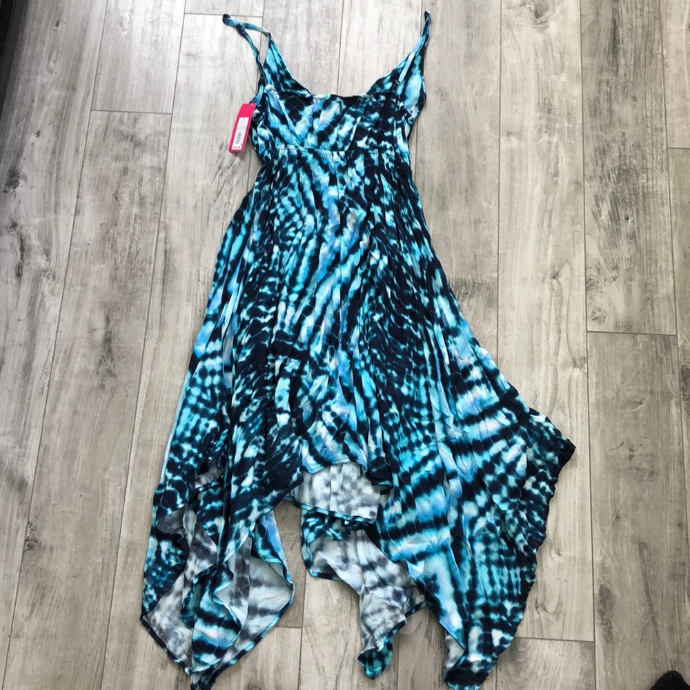 Xhilaration blue tie dye  sun dress NWT - Picture 3 of 3